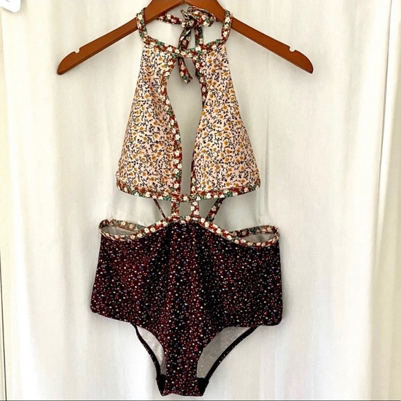 ZIMMERMAN floral daisy one piece Monokini swimsuit -M/L - Picture 12 of 13